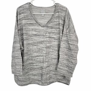 Sunday Anthropologie Women’s Tops Size 2X Gray V-neck Top